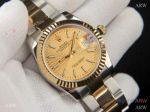 Rolex Datejust Motif Dial Gold Oyster Bracelet - AAA Copy
